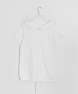 ミミュールVネックドットレイヤードオフショルダーTシャツ