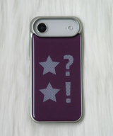 Dot Star Purple Silver Epoxy Bumper Case 