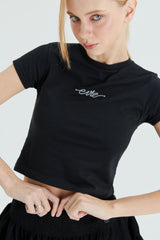 EVIE baby TEE BLACK