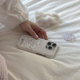 [Mademoment] vintage heart bear design iphone card case