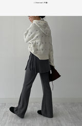 [FW] Pierre Ribbed Wrap Bootcut Pants