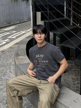 Army pigment dyeing short sleeve t-shirt