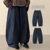Wizz waistbanding check pocket balloon wide pants