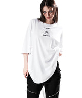 NO.122 BAR CODE T-SHIRT WHITE