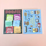 doosik band postcard set (3ea)