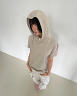カーブ フーデッド ハーフ Tシャツ
