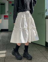 Hush Frill Tiered Long Skirt