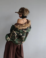 [UNISEX] リバーシブルカモフラージュフーディージャケット