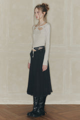 MOONFLOWER SKIRT black