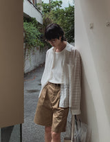 ウェイシースルーチェックシャツ
