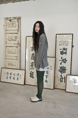 ヴィンテージ P. ダイイングカットアウトボックスTシャツ (Khaki)