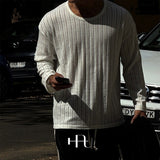 [HFORUS MADE]Forus Knitted pleats U - kneck long sleeves IN IVORY