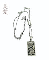 花 Silver lotus necklace