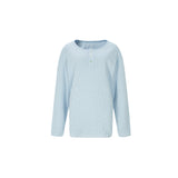 cottage long sleeve blue flower