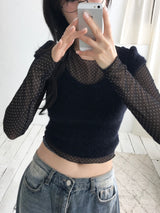 ドットレイヤリングTシャツ