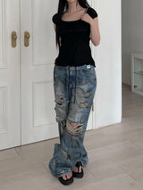 brenn dustie denim pt (2 color)