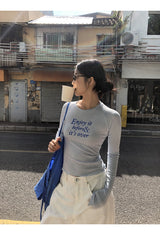 スカイレタリングスリムロングスリーブTシャツ