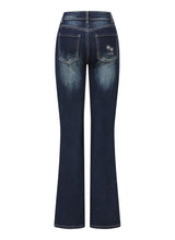 TIREN BOOTS CUT DENIM PANTS (2COLOR)