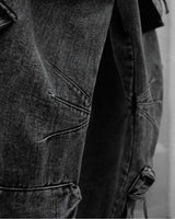 WASH-DENIM PANTS QUAD POCKET