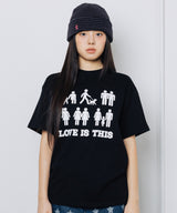 ラブイズディスTシャツ - ブラック