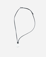 circular leather necklace