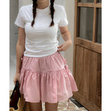 RIBBON SHIRRING SKIRT PANTS