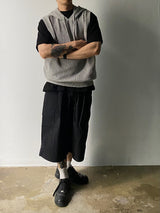 Metal Nylon Cargo Half Pants 3C