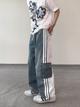 Our Mix Cargo Pants (Denim&Nylon)