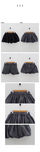シュガーバルーンミニスカート (GRAY, BLACK 2COLORS!)