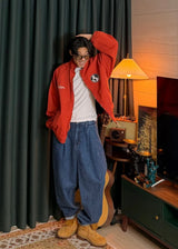 Globe stitch oversized jacket 