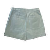 Button Detail Skort Green