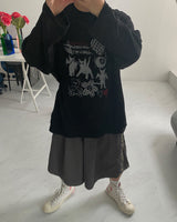 ドローイングワッフルニット (4C)