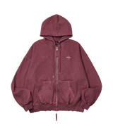 P. Crusades hood zip _ Solid pink 