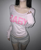 baby glitter tee (4colors)