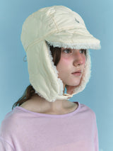 PADDING EARFLAP HAT IN CLOVER BUTTER