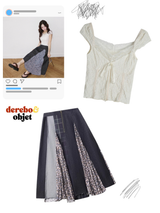 Texture Lace Ribbon Short Sleeve T-shirt