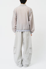 Aqua Nylon Zip Jacket (3color)