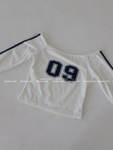 09 Track Off-Shoulder T-shirt