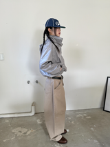 glossy wind jumper (silver)