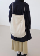 ウッドステッチストリングバックパック