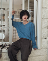 Loader Pintuck Stripe Wide Slacks