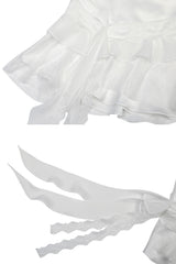 SWAN SKIRT white