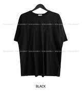 パリスパッチウォッシングオーバーサイズフィット半袖Tシャツ