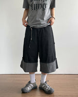 Mare Stripe Bermuda Denim Pants
