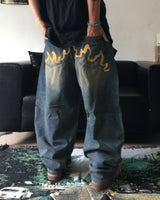 ST フレームバルーンデニムパンツ (1C)