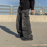 Den Strap Wide Cargo Denim