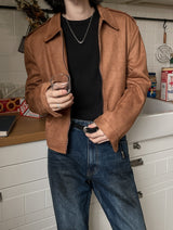 Clun Epaulette Suede Jacket