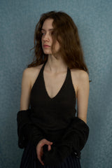 Spring soft cardigan set_black