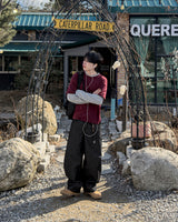 Skull Dart Wide Cargo Denim Pants