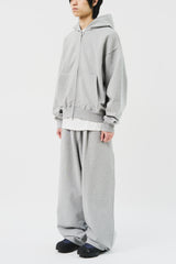 Jeff Cropped Zip Hoodie (3color)